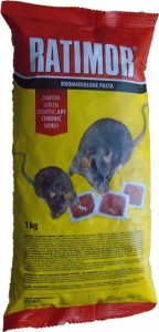 Ratimor Trutka miękka / pasta 1kg Bromadiolone folia / czerwona 5