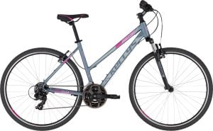 Kellys Kellys CLEA 10 GREY PINK 28" CROSS Wybierz rozmiar ramy: M 1