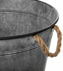 Atmosphera Osłonka zinc, wiaderko vintage, Ø 38 cm 2