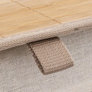 Kosz na pranie 5five Kosz na pranie BAMBOO z motywem kwiatów, 60 l 4