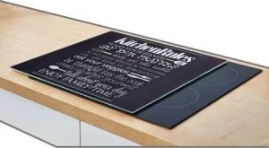 Zeller Szklana płyta ochronna KITCHEN RULES na kuchenkę – duża, ZELLER 3