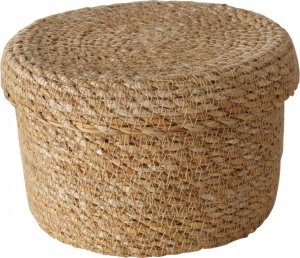 Boltze Zestaw koszy z trawy morskiej Sophy, plecione z pokrywką 8