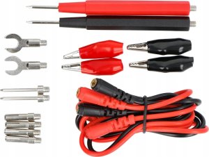 DPM Przewody i końcówki do miernika elektrycznego, cat. III, 2 A / 800 V, 15 elementów 3