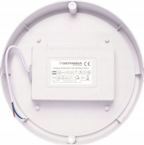 Germina Oprawa piwniczna LED, 15 W, 1250 lm, 4000 K, IP54, okrągła, biała, GERMINA 6