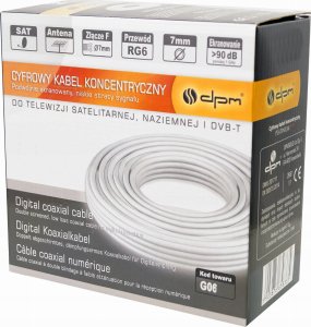 Kabel DPM Kabel koncentryczny RG6, 1 mm CCA, 5 m, karton 9