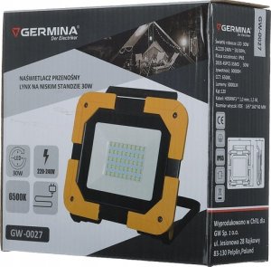 Naświetlacz Germina Naświetlacz LED, 30 W, 3000 lm, 6500 K, IP65, Lynx, GERMINA 5