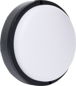 Germina Oprawa piwniczna LED, 15 W, 1250 lm, 4000 K, IP54, okrągła, czarna, GERMINA 5