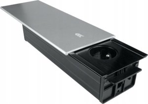 DPM Listwa przedłużacza wpuszczana w blat, bez przewodu, 3 gniazda, srebrna 5