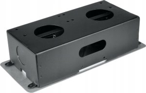 DPM Listwa przedłużacza wpuszczana w blat, bez przewodu, 2 gniazda, 2 x USB, srebrna 4