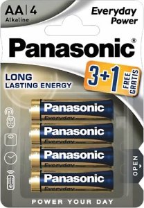 Panasonic Baterie alkaliczne R06 (AA), 4 szt., blister, Everyday Power, PANASONIC 1