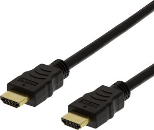 Kabel Deltaco DELTACO HIGH-SPEED FLEX HDMI cable, 1M, 4K UHD, black 1
