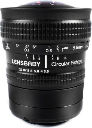Obiektyw Lensbaby 5.8mm f/3.5 Circular Fisheye (LBCFEM) 1