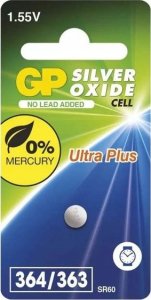 GP Battery silver oxide 357F/S76E/303/SR44W/SR44 1-pack 1