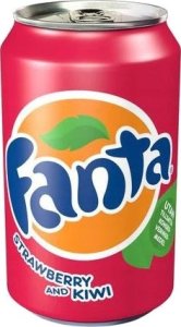 Fanta Napój gazowany FANTA 0,33l truskawka i kiwi 1