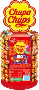 Chupa Chups Lizaki owocowe CHUPA CHUPS Karuzela stojak MIX smaków 200x 12g 1