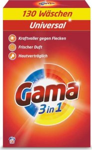 GAMA Proszek do prania GAMA 3in1 uniwersalny 130 prania 7,8kg 2