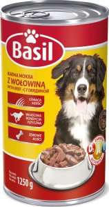 Basil Karma mokra dla psa BASIL z wołowiną puszka 1250 g 1