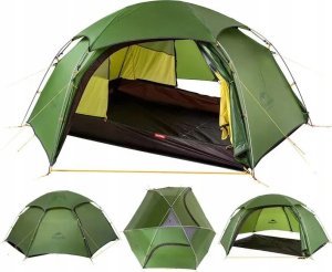 Namiot turystyczny Naturehike Namiot NATUREHIKE NH17k240-Y Cloud Peak 2 20d T-zip - zielony/żółty 2