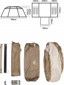 Namiot turystyczny Naturehike Namiot village 17 cnh22zp021-brown NATUREHIKE 2