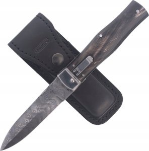 Mikov Nóż sprężynowy Mikov Predator Wildcat Buffalo Horn, Damascus PMC27 (241-DR-1/KP) 1