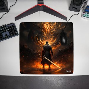 Podkładka Tilt DUŻA PODKŁADKA POD MYSZKĘ Starcie z Ognistym 50x50 TILT XL Gamingowa Duża 4