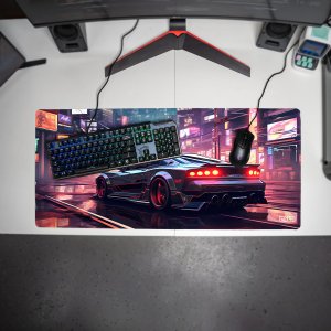 Podkładka Tilt PODKŁADKA POD MYSZ MYSZKĘ Tokio po Zmroku 90x40 TILT Na biurko Duża 4