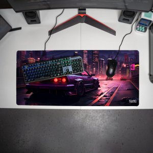 Podkładka Tilt PODKŁADKA POD MYSZ MYSZKĘ Yokohama Nocą 90x40 TILT XXL Duża XL Na biurko 3