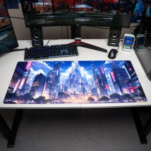 Podkładka Tilt PODKŁADKA GAMINGOWA Futurystyczne Tokio 90x40 TILT XL Wytrzymała 3