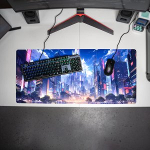 Podkładka Tilt PODKŁADKA GAMINGOWA Futurystyczne Tokio 90x40 TILT XL Wytrzymała 4