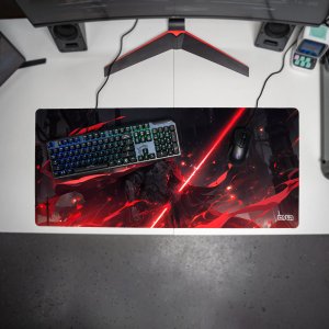 Podkładka Tilt DUŻA PODKŁADKA POD MYSZKĘ Czerwone Świetliste Ostrze 90x40 TILT Na biurko 4