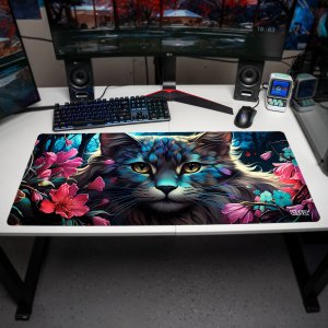 Podkładka Tilt PODKŁADKA POD KLAWIATURĘ Bukiet z Kotka 90x40 Na biurko Duża 3