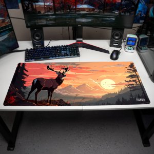 Podkładka Tilt PODKŁADKA POD KLAWIATURĘ Jeleń w Rezerwacie 90x40 TILT Duża Dla gracza 2