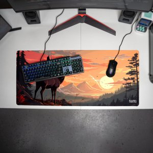 Podkładka Tilt PODKŁADKA POD KLAWIATURĘ Jeleń w Rezerwacie 90x40 TILT Duża Dla gracza 3