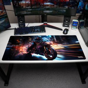 Podkładka Tilt PODKŁADKA POD MYSZKĘ XXL Neonowy Jednoślad 90x40 TILT Wodoodporna 3