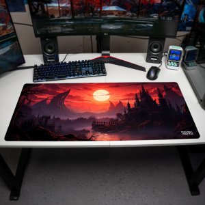 Podkładka Tilt PODKŁADKA POD KLAWIATURĘ Moonshadow Keep 90x40 TILT Wytrzymała Gamingowa 3