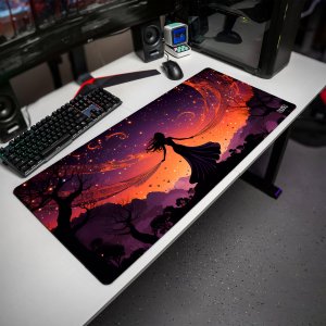 Podkładka Tilt DUŻA PODKŁADKA POD MYSZKĘ Tańcząca z galaktyką 90x40 TILT XL Wytrzymała 2