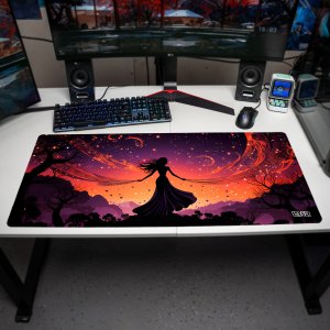 Podkładka Tilt DUŻA PODKŁADKA POD MYSZKĘ Tańcząca z galaktyką 90x40 TILT XL Wytrzymała 3