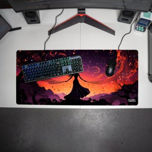 Podkładka Tilt DUŻA PODKŁADKA POD MYSZKĘ Tańcząca z galaktyką 90x40 TILT XL Wytrzymała 4