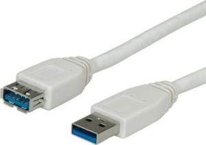 Kabel USB Roline USB-A - 1.8 m Biały (11.02.8978) 1