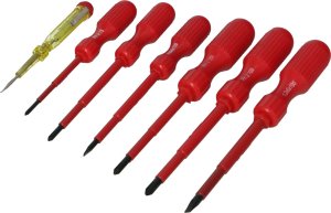 Faster Tools Wkrętaki izolowane 1000V zestaw z próbnikiem 6 pcs one size 1