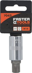 Faster Tools FASTER TOOLS Nasadka spline z trzpieniem 1/2" M5 one size 1