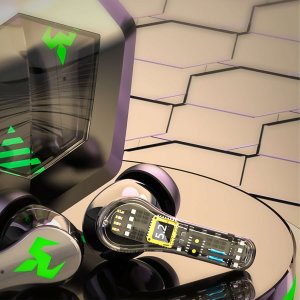 Słuchawki Alogy Słuchawki bezprzewodowe Bluetooth 5.2 Alogy TWS 9D EarPhones z stacja dokująca z mikrofon PowerBank dla graczy Czarne 6