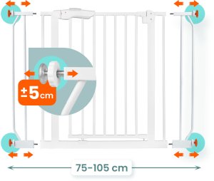 Nukido Barierka bramka zabezpieczająca biała Nukido 718000 4