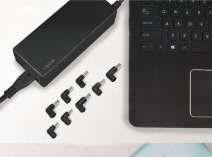 Zasilacz do laptopa LogiLink LogiLink PA0215 adapter zasilający/ inwentor Wewnętrzna 90 W Czarny 2