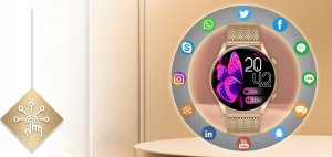 Smartwatch Abrams smartwatch Abrams 44mm złoty 2