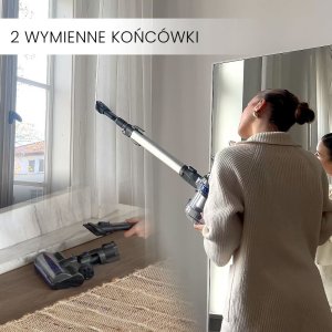 Odkurzacz pionowy Air Essence Bezprzewodowy, pionowy, ręczny odkurzacz Air Essence Bise, 100AW, technologia cyklonowa 7