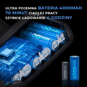 Odkurzacz pionowy Air Essence Air Essence Storm bezprzewodowy, stojący, pionowy odkurzacz, 230AW mocy ssącej 6