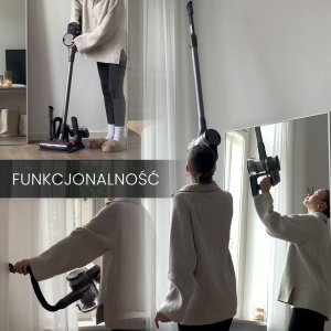 Odkurzacz pionowy Air Essence Air Essence Storm bezprzewodowy, stojący, pionowy odkurzacz, 230AW mocy ssącej 9