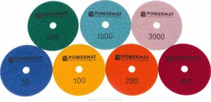 Powermat Tarcza diamentowa zestaw do szlifowania gresu dysk Powermat PM-DPP-100TS 4