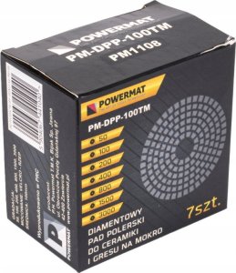 Powermat Tarcza diamentowa zestaw do szlifowania gresu dysk Powermat PM-DPP-100TM 15